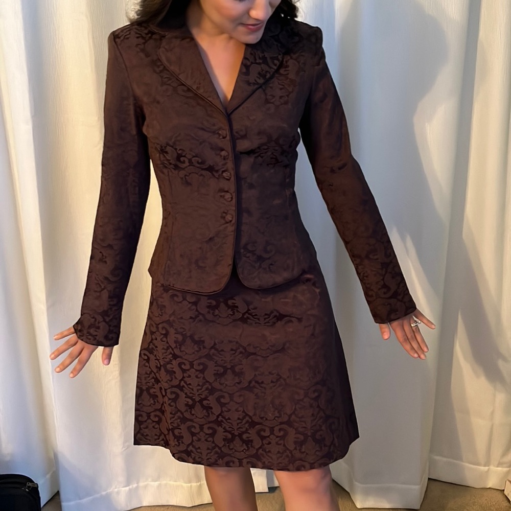2 Piece Brown Suit B. darlin! Size 5/6